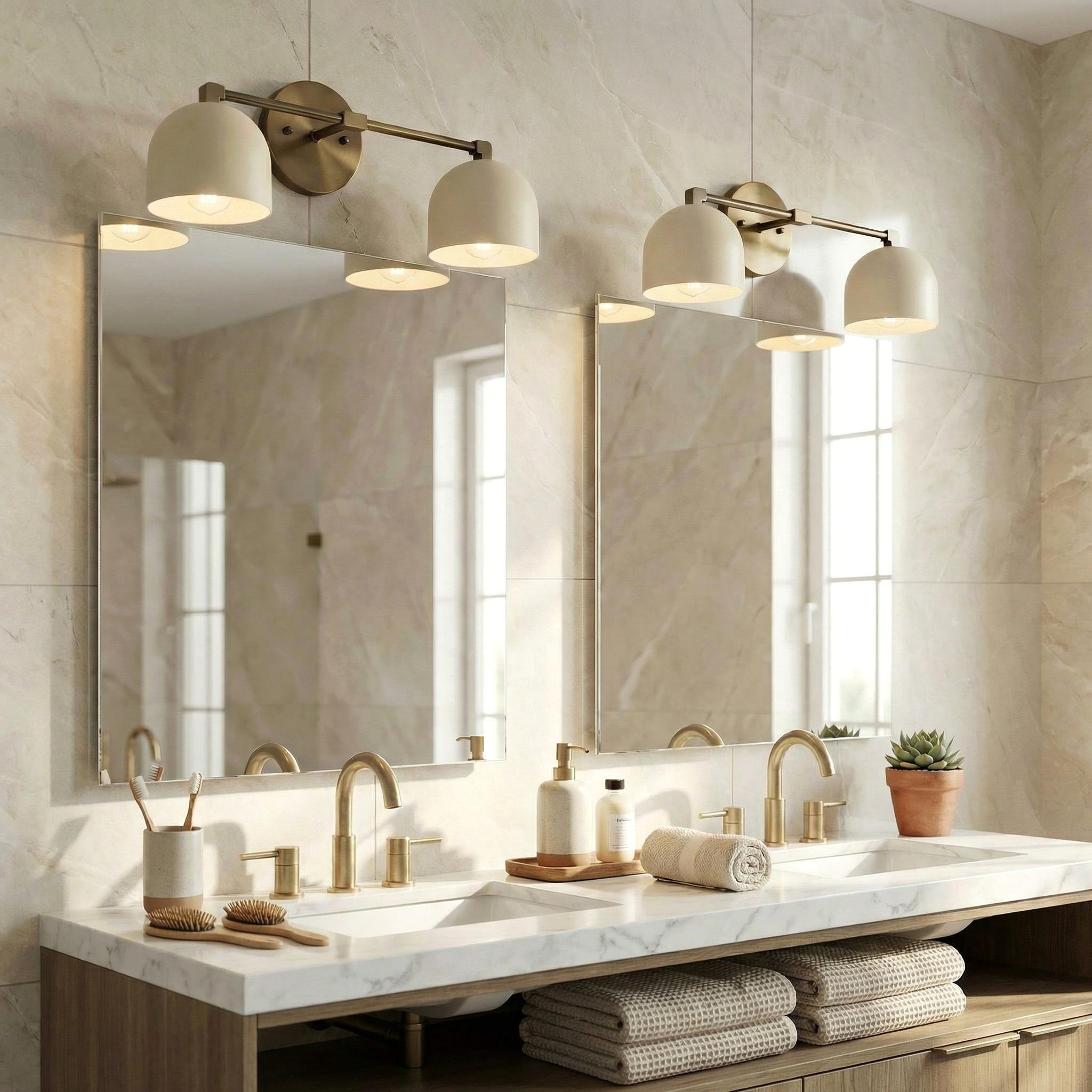 Wall Lamp Dome Shade Mid-Century Retro Design Bathroom Hallway - Lamylie