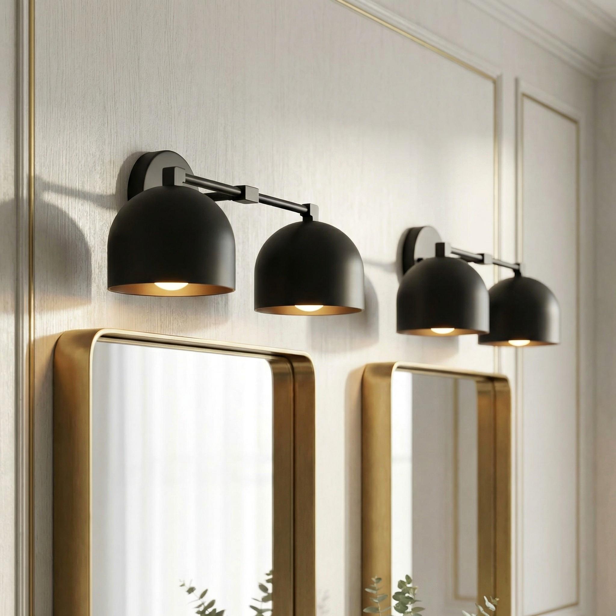 Wall Lamp Dome Shade Mid-Century Retro Design Bathroom Hallway - Lamylie