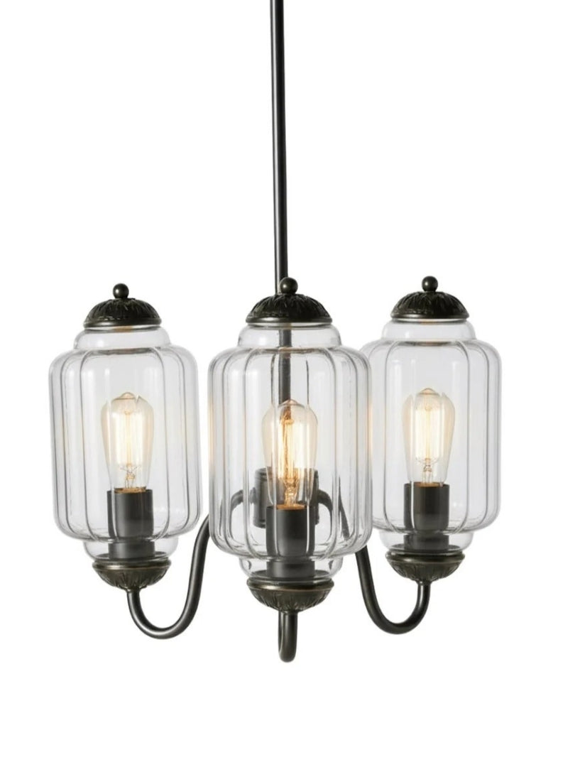 Milk Glass Chandelier Vintage Finish Timeless Elegance Classic Lighting for Dining Room Living Room - Lamylie