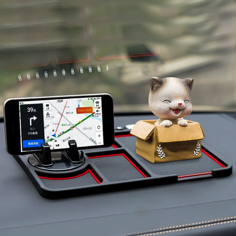 Tapis antidérapant pour tableau de bord et téléphone dans les véhicules - Lamylie
