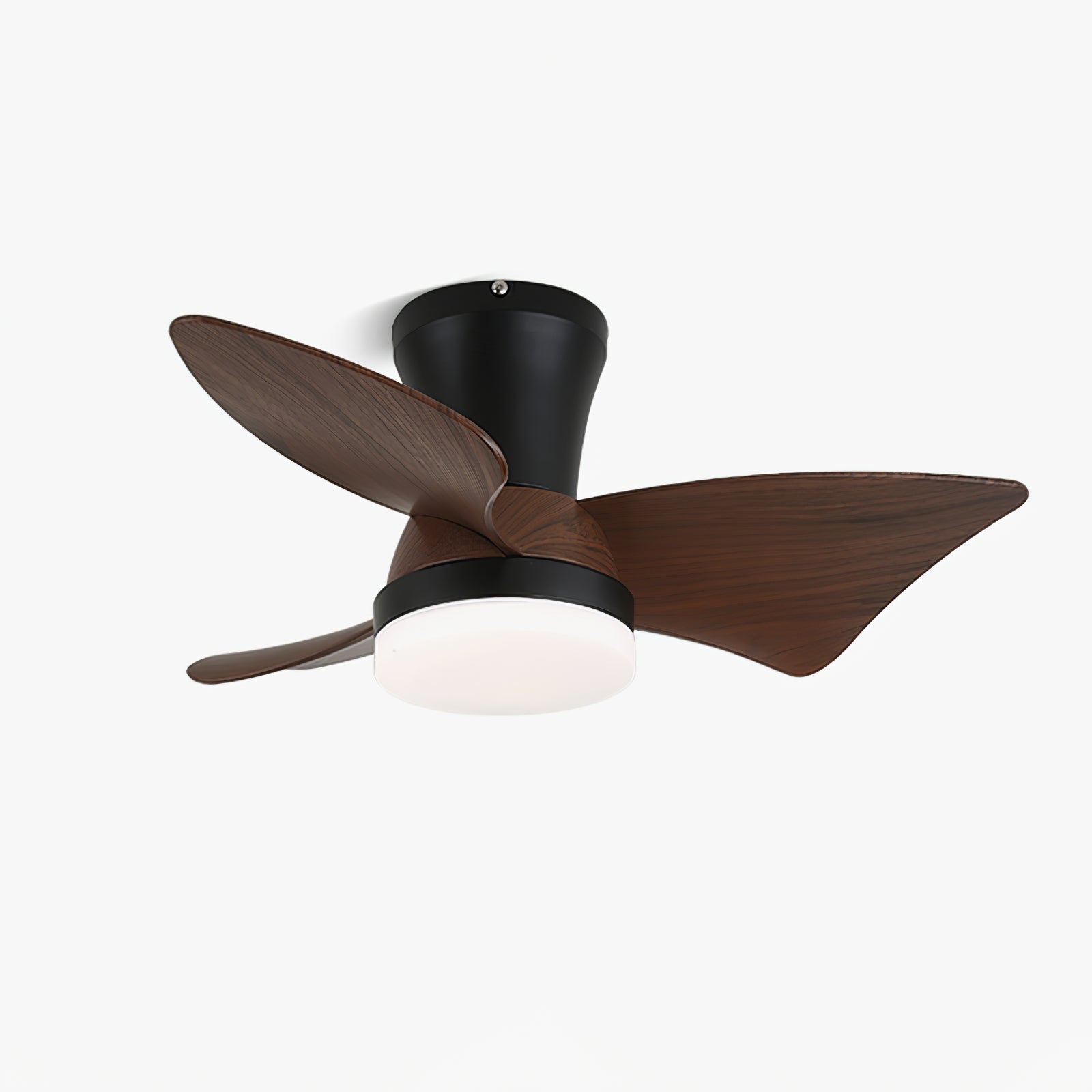 Stropní ventilátor s osvětlením v minimalistickém dřevěném vzhledu – Lamylie