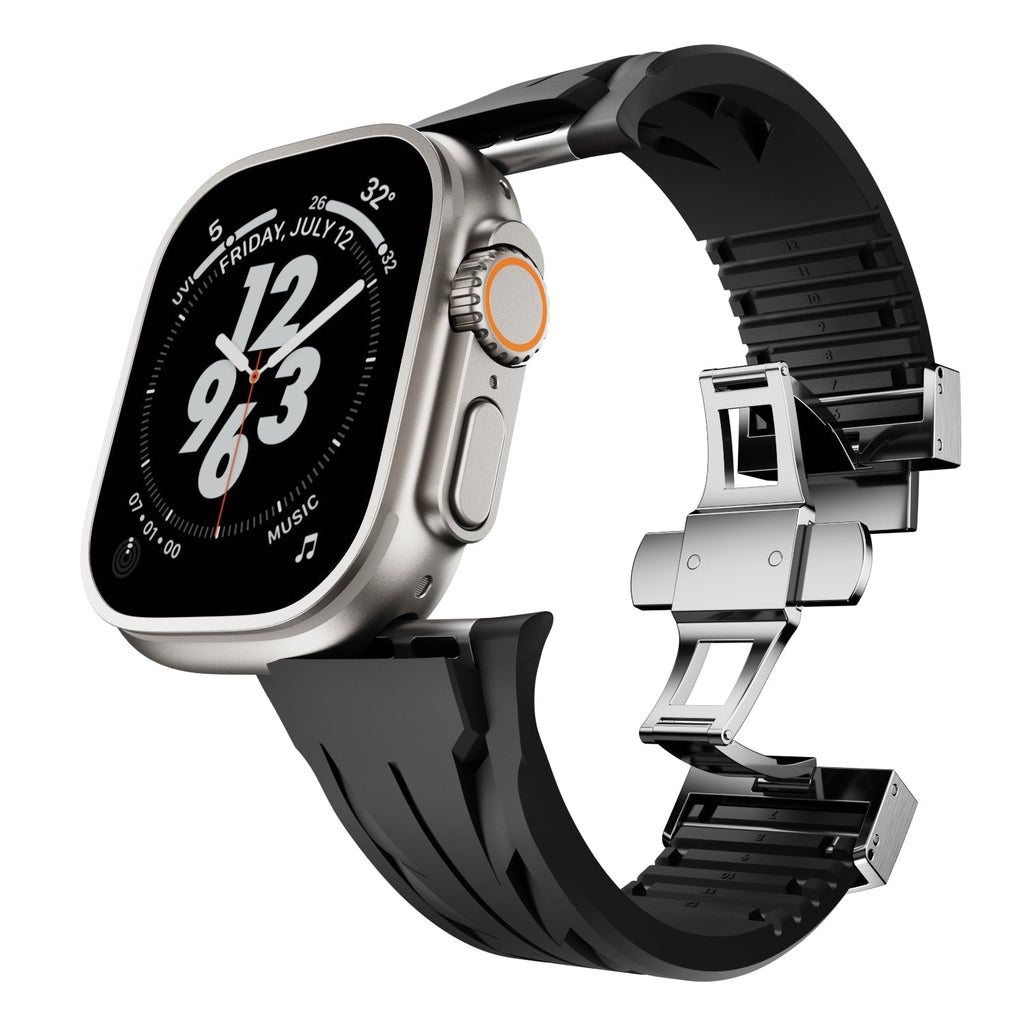 Silikonový řemínek FKM pro chytré hodinky - Kompatibilní s Apple Watch - Lamylie