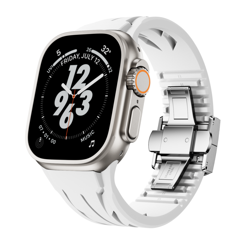 Silikonový řemínek FKM pro chytré hodinky - Kompatibilní s Apple Watch - Lamylie