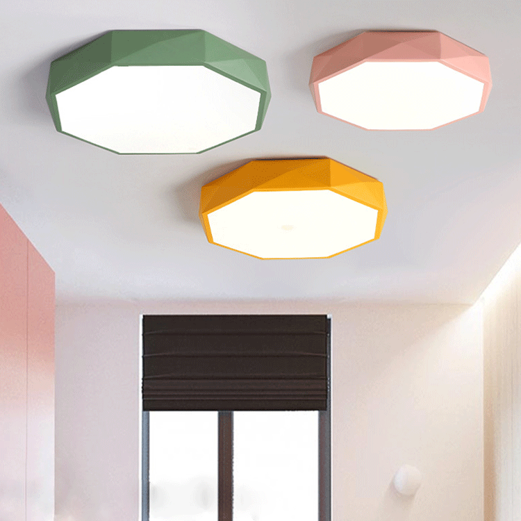Plafoniera LED dal design astratto scandinavo, luce calda, acrilico e ferro, a plafone, per corridoi, soggiorni e camere da letto - Lamylie