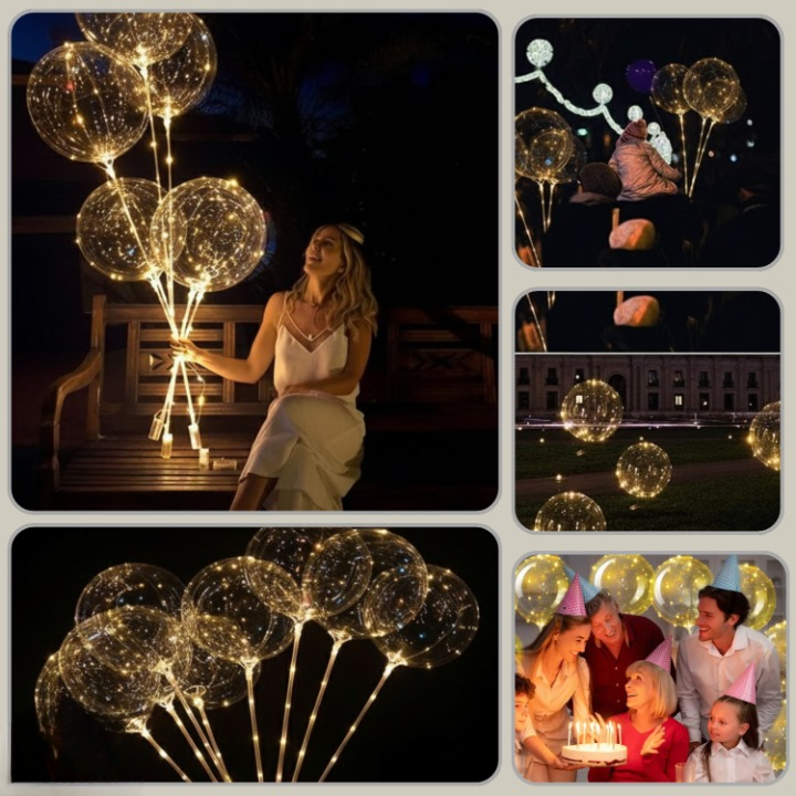 LED svítící balónky – sada 10 kusů – Lamylie