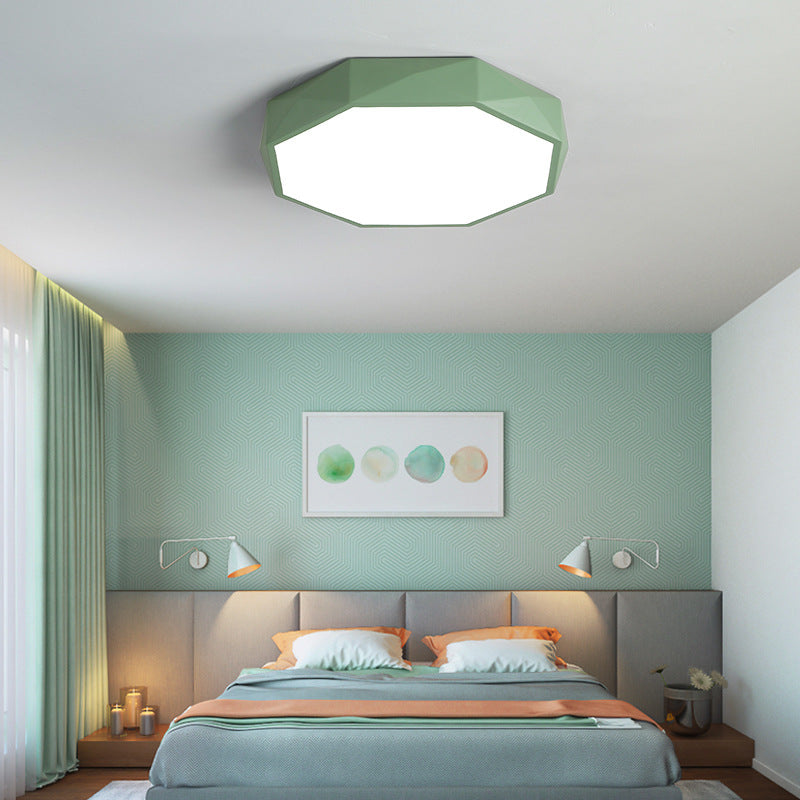 Plafoniera LED dal design astratto scandinavo, luce calda, acrilico e ferro, a plafone, per corridoi, soggiorni e camere da letto - Lamylie