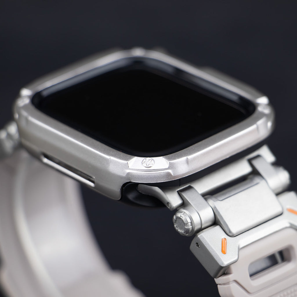 Étui fin NovaGuard 2-en-1 pour Apple Watch avec bracelet en caoutchouc fluoré