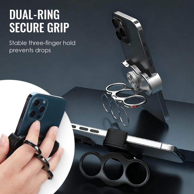 Multi-Ring Grip Holder for Secure Smartphone Use - Lamylie