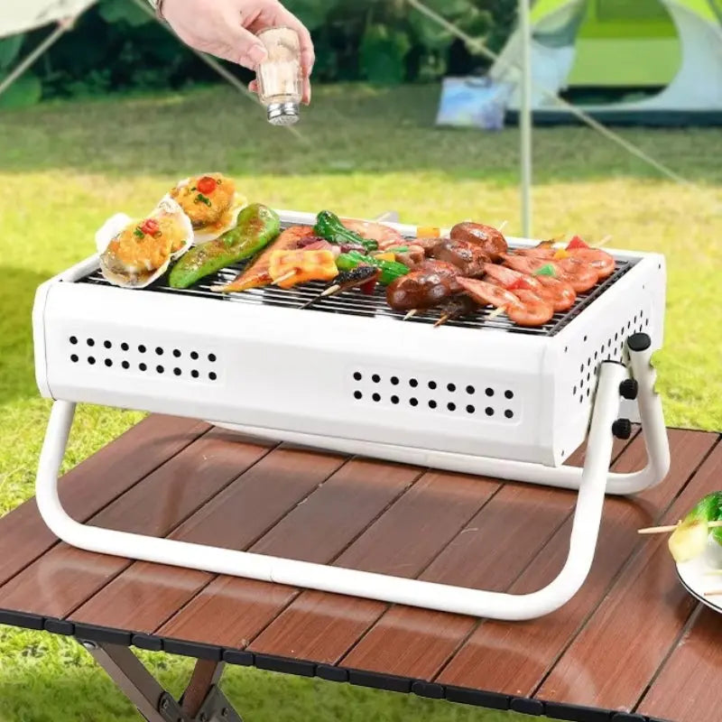 Hiiligrilli | Kannettava | Taitettavat kahvat | GrillGo - Lamylie
