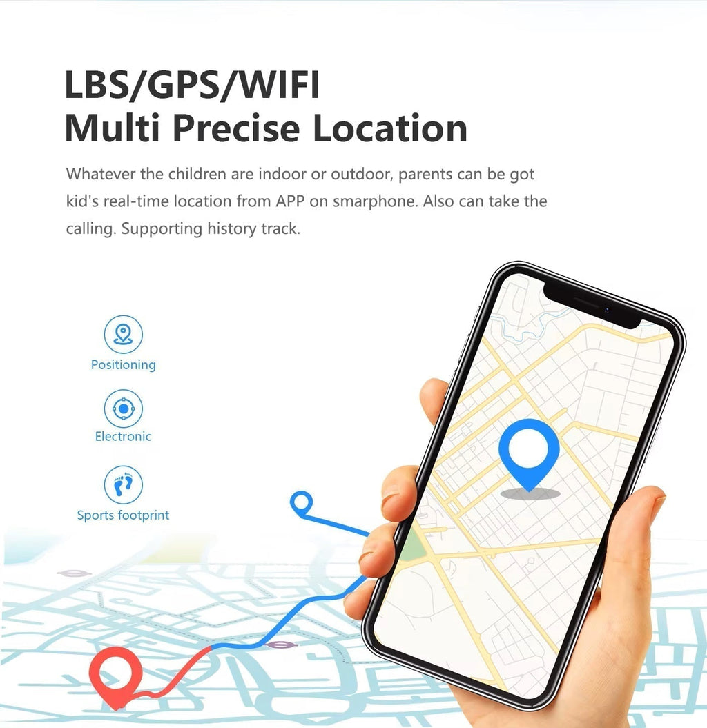 Gyermek GPS-es okosóra | 4G videohívás és névjegyek | SOS-vészhívó gomb | KidLink - Lamylie