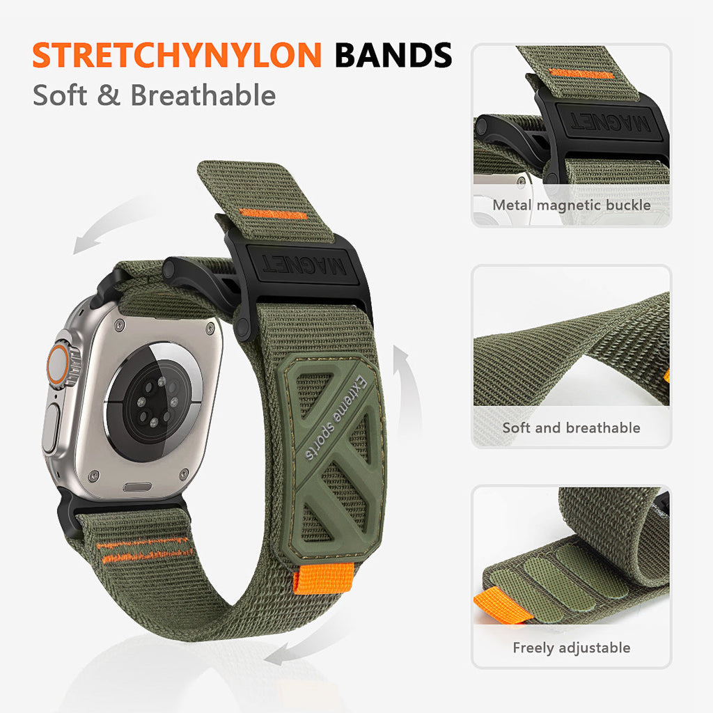 Magnetisches Nylonarmband für die Apple Watch – robust und stilvoll – Lamylie