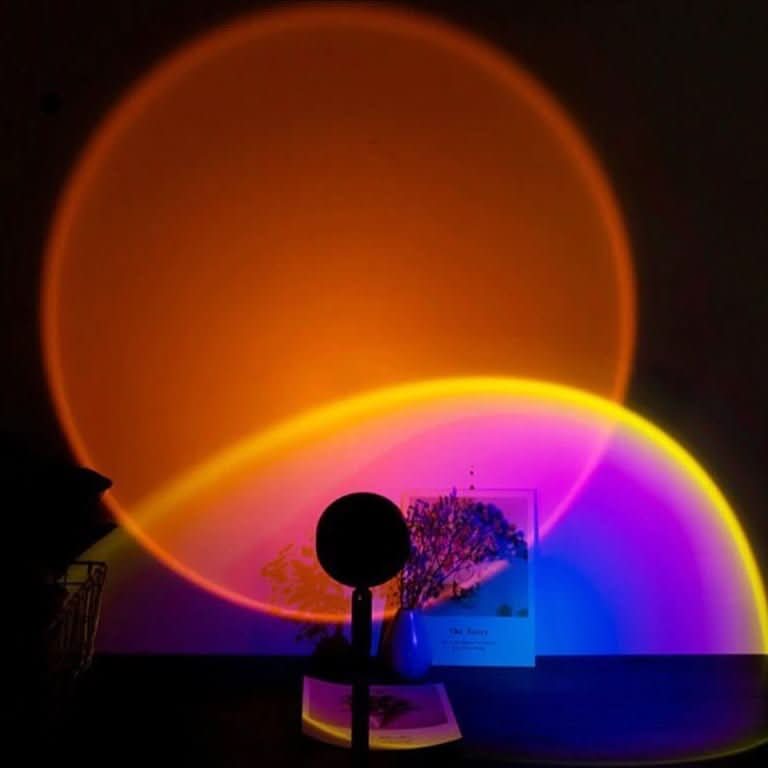 Sonnenuntergangs-Projektionslampe – 16 Farboptionen, 180° schwenkbarer Kopf - Lamylie