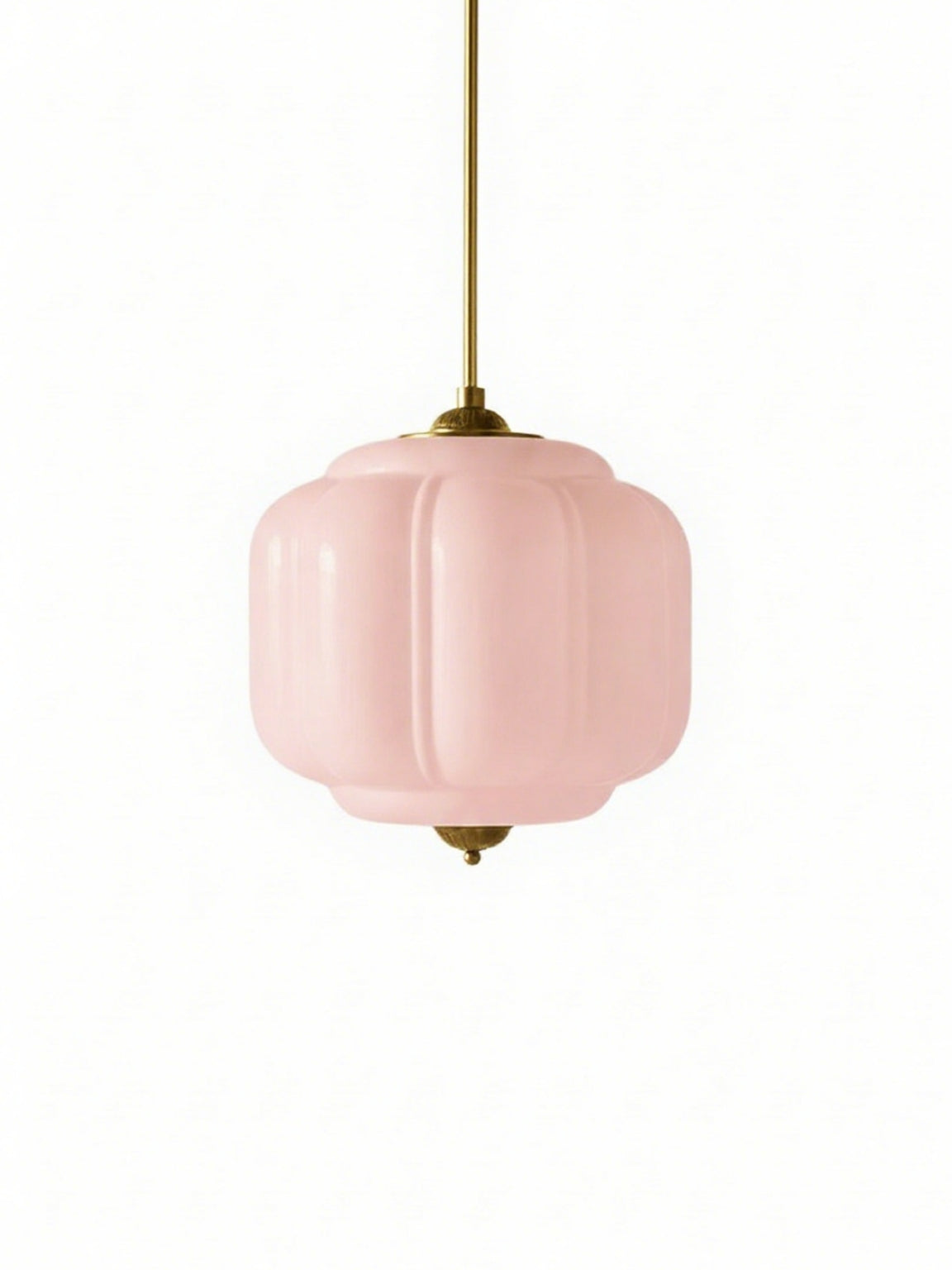 Vintage Milk Glass Pendant Lamp with Wavy Edge | Scandinavian Atmosphere Lighting for Kitchen and Bedroom - Lamylie