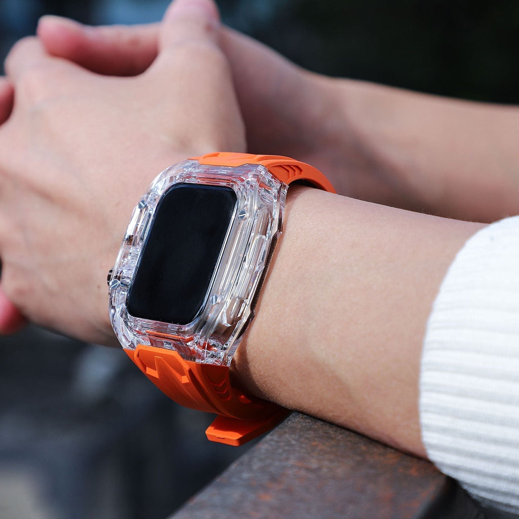 IceNova-Hülle aus Polycarbonat und Silikon – Schutzhülle für Gehäuse und Armband der Apple Watch Series