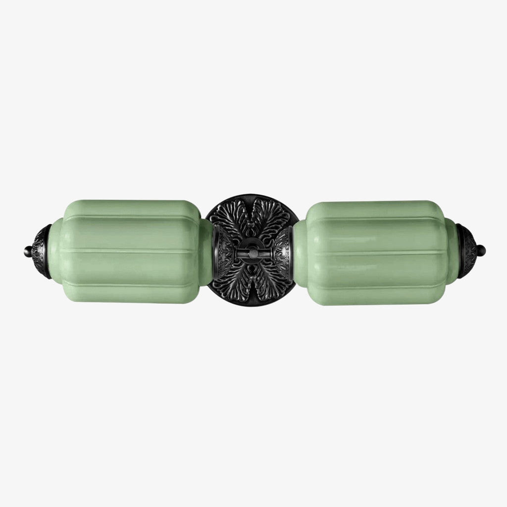 Eloise Vintage Wandleuchte aus Milchglas mit gewelltem Rand - Moderne Akzentbeleuchtung für Bad und Schlafzimmer