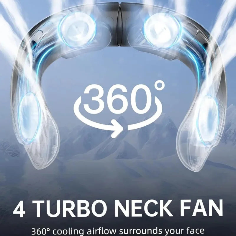Bezdrátový 360° krční ventilátor - technologie chladivého vánku - Lamylie