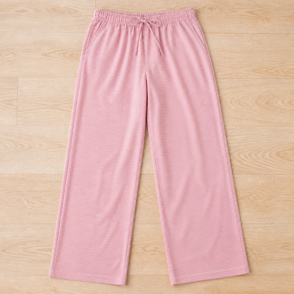 LuxeFlow Striped Knit Pants — Feel Unstoppable Freedom and Effortless Chic All Day Long - Lamylie