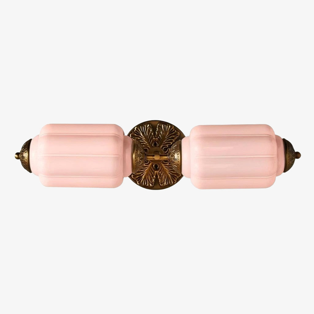 Eloise Vintage Wandleuchte aus Milchglas mit gewelltem Rand - Moderne Akzentbeleuchtung für Bad und Schlafzimmer