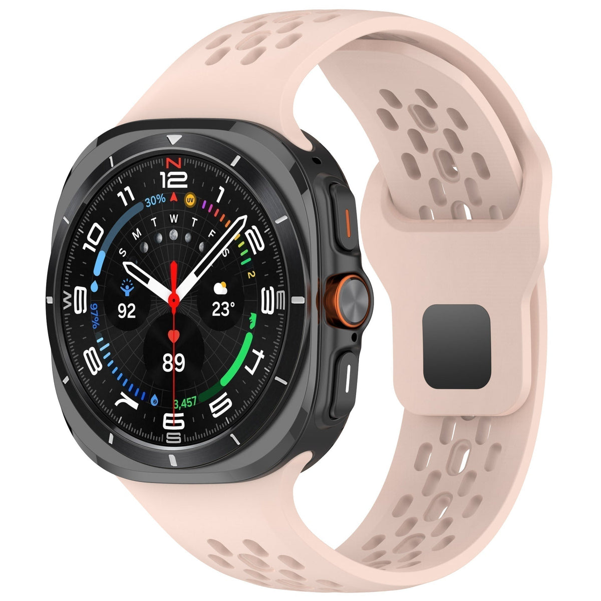 AeroFlex-Silikon-Sportarmband – Robustes, flexibles Armband für die 47-mm-Galaxy Watch7 Ultra
