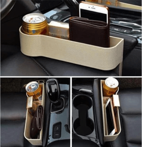 Organizer per sedile auto in pelle - stile DriveMate - Lamylie