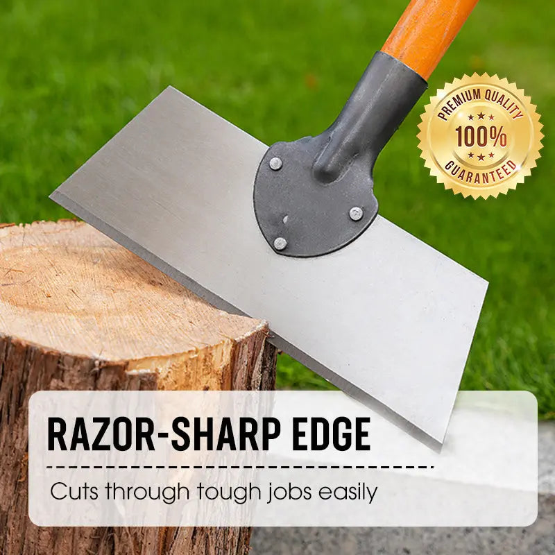 Garden Hoe | Broad Steel Blade | Push & Pull | WeedScrape - Lamylie