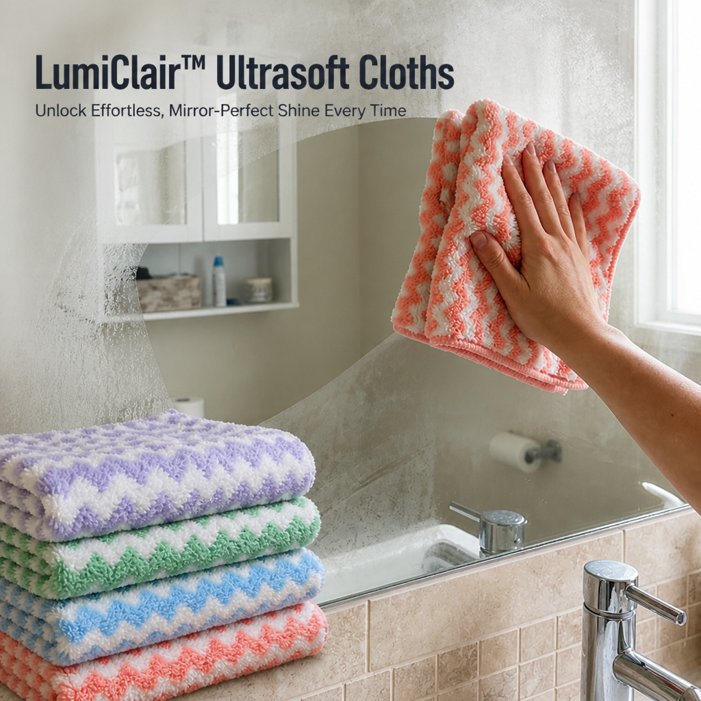 LumiClair Ultrasoft Cloths — Unlock Effortless, Mirror-Perfect Shine Every Time - Lamylie