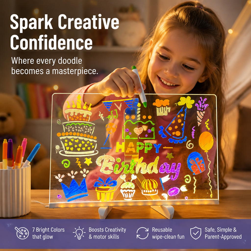 LumiSketch — Spark Mess-Free Creativity and Watch Their Imagination Shine Bright - Lamylie