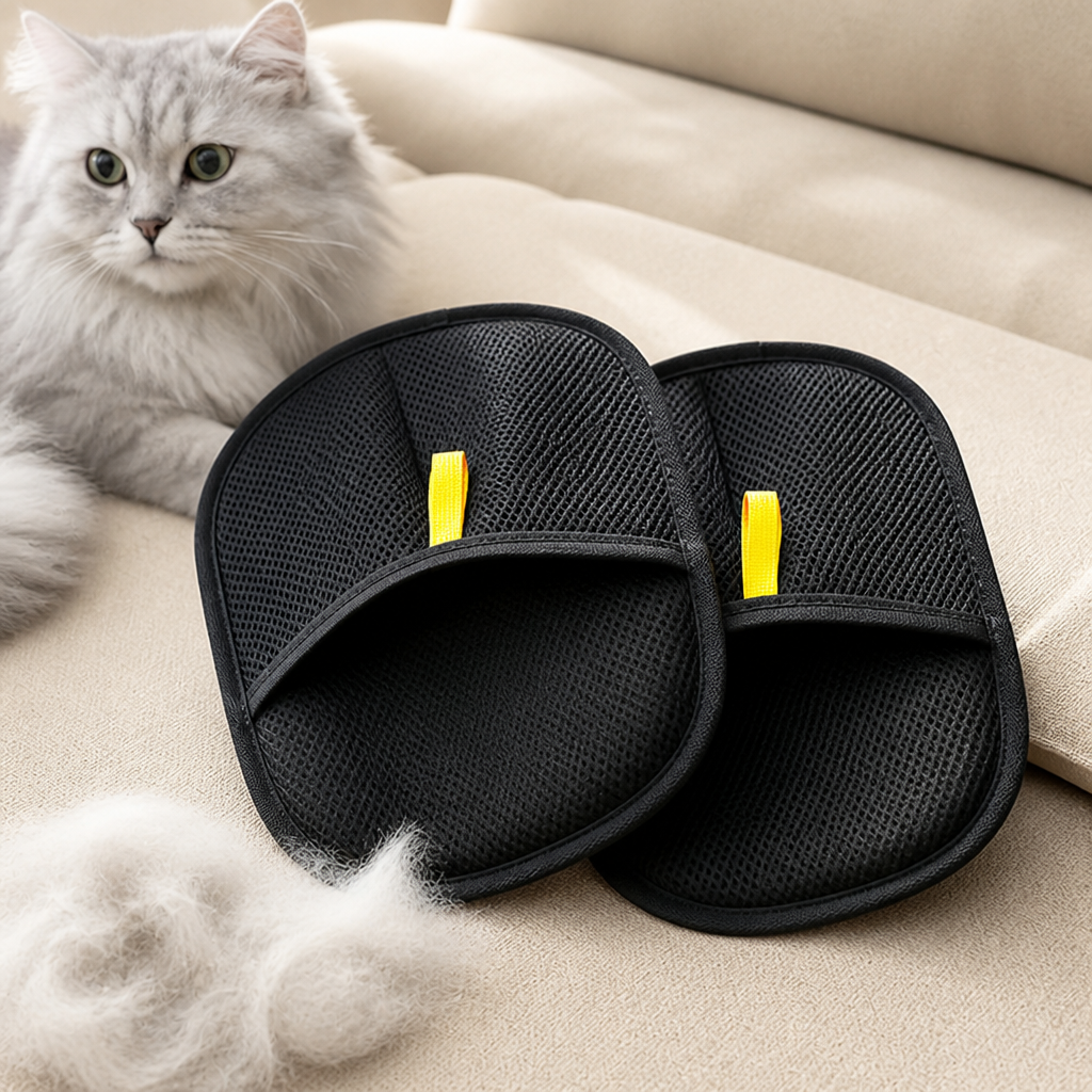 Luvas para pelos FurTamer — Controle fácil dos pelos do seu animal de estimação para uma casa tranquila e sem alergénios - Lamylie