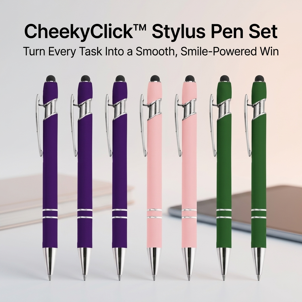 CheekyClick Stylus Pen Set — Turn Every Task Into a Smooth, Smile-Powered Win - Lamylie