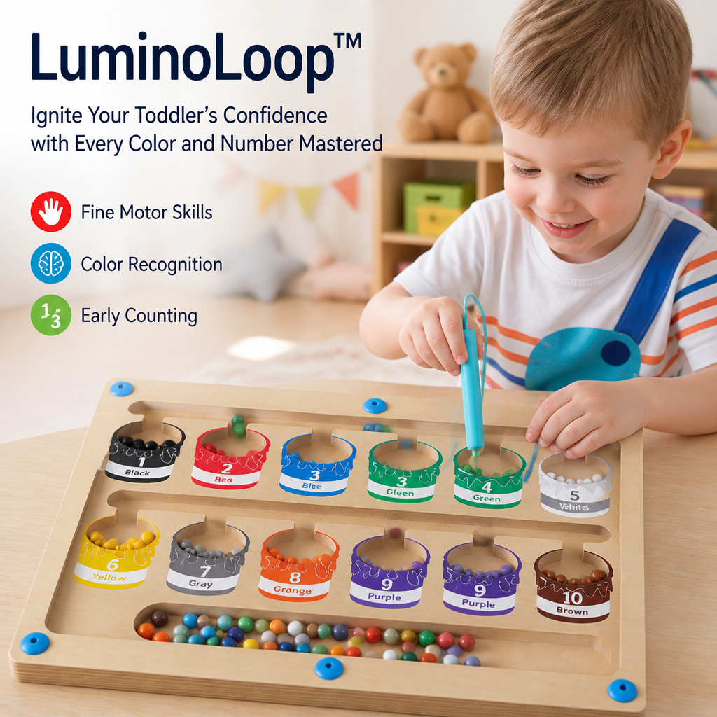 LuminoLoop — Ignite Your Toddler’s Confidence with Every Color and Number Mastered - Lamylie