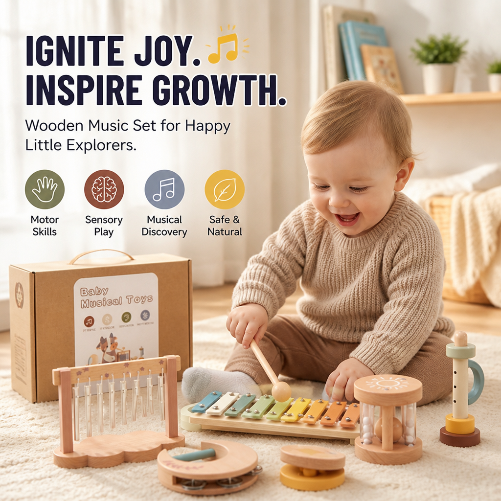 MelodySprout – Entfache die fröhliche Reise deines Babys in die Welt der Musik und Entwicklung – Lamylie