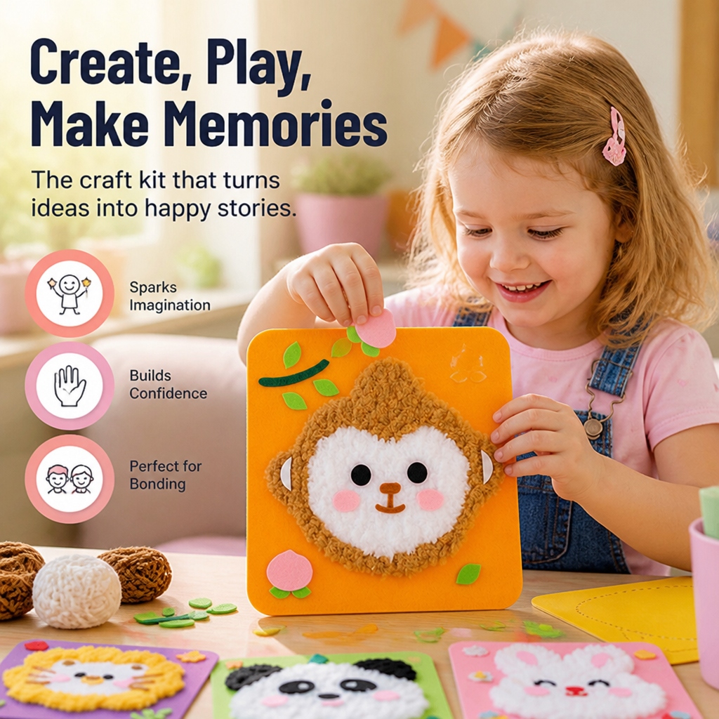 ImagineoCraft Stick Puppet Kit — Unlock Your Child’s Creativity and Confidence with Every Handmade Character - Lamylie