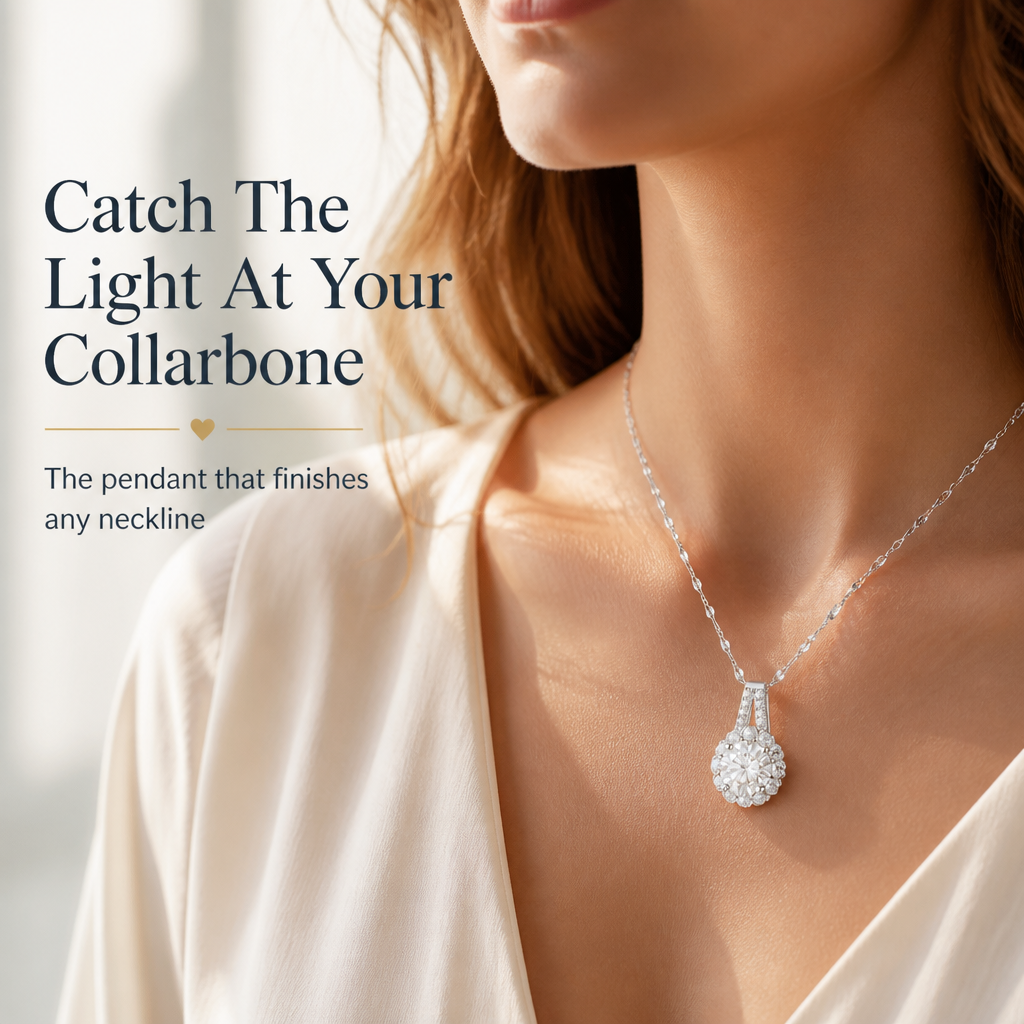 LuminAura Necklace — Catch the Light at Your Collarbone Without the Diamond Price - Lamylie