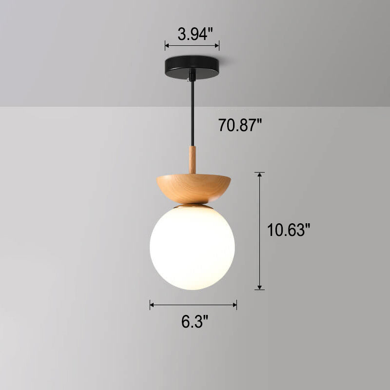 Glaskugel-Deckenlampe - Lamylie