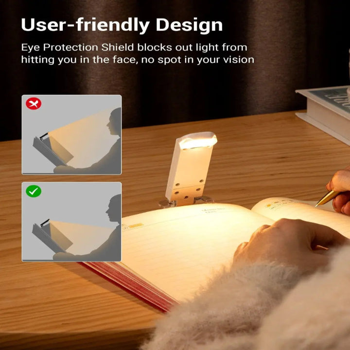 USB Rechargeable Reading Light — Ideal for Nighttime Reading Without Disturbance - Lamylie