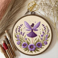 Embroidery Kit Fairy Girl | Pre-Printed Pattern | Instructions and Video Tutorials | CraftLuna - Lamylie