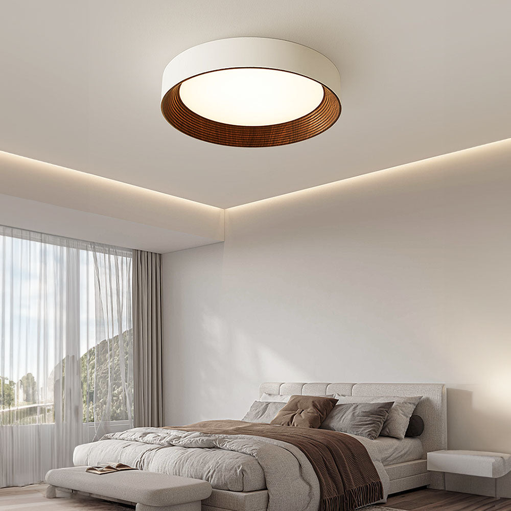 Minimalist Round Low-Profile Ceiling Lamp Bedroom Ceiling Lighting LED - Lamylie