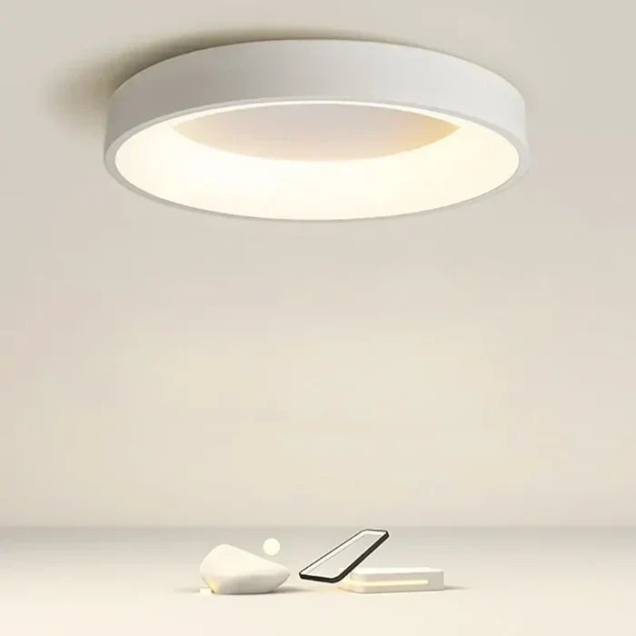 Runde LED-Deckenleuchte – nordischer Stil, warmweiß - Lamylie