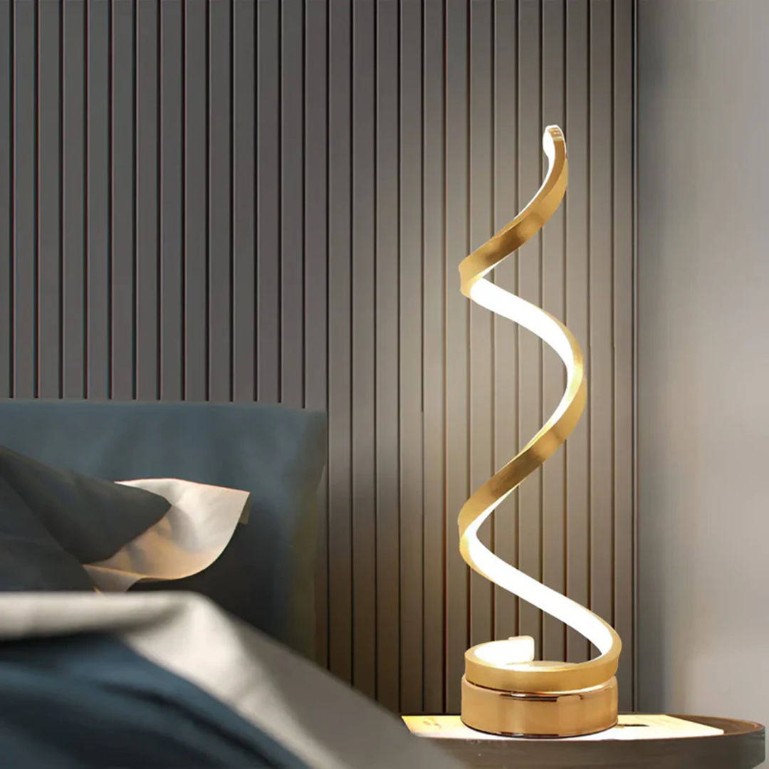 Spiral LED Desk Light with Adjustable Dimmer – Contemporary Style 19W - Lamylie