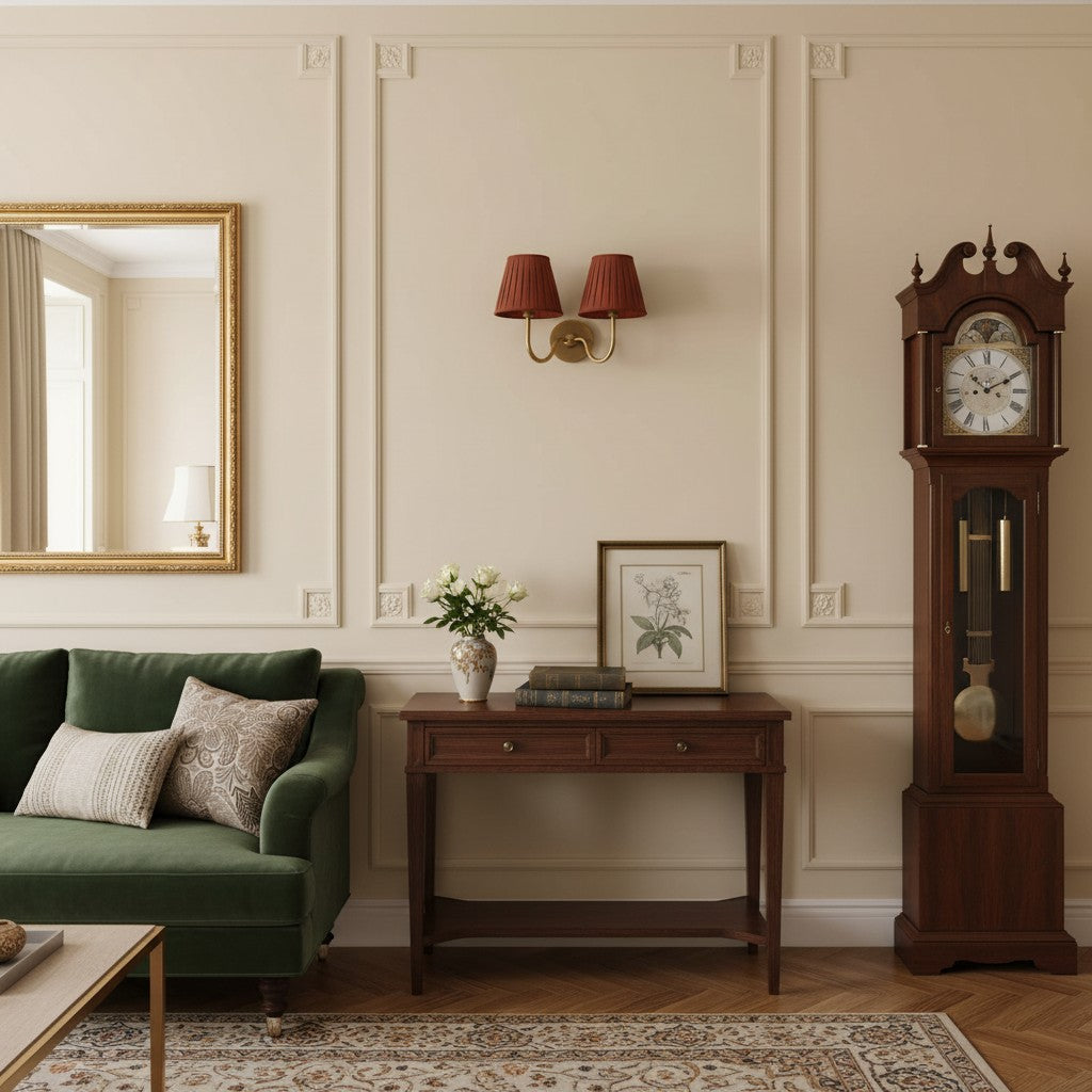 Wall Lamp with Pleated Fabric Shade | Classic Lighting for Bedroom and Living Room - Lamylie