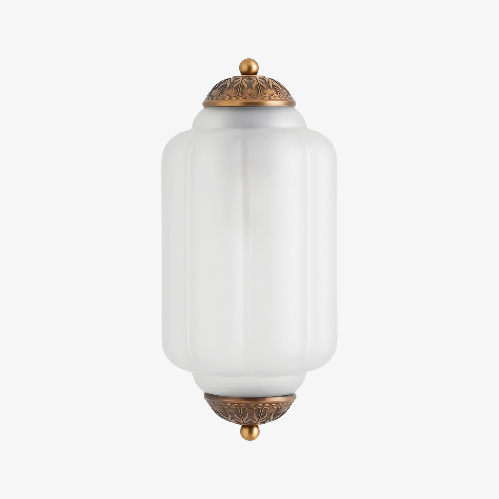 Milk Glass Wall Lamp for Bedroom Hall Scandinavian Style - Lamylie