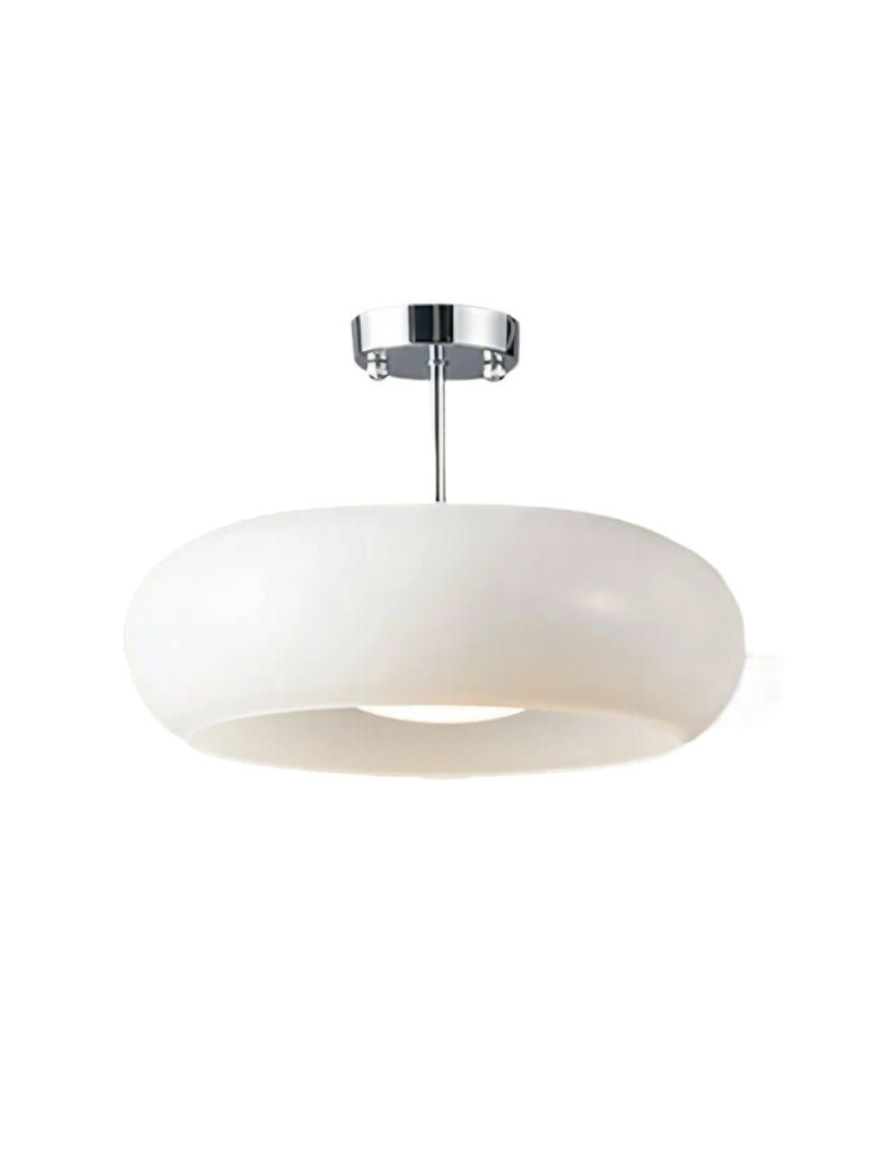Ceiling Lamp Glass Disc Bauhaus Design Brass or Chrome Orange Yellow or White Glass Retro Stylish Lighting - Lamylie