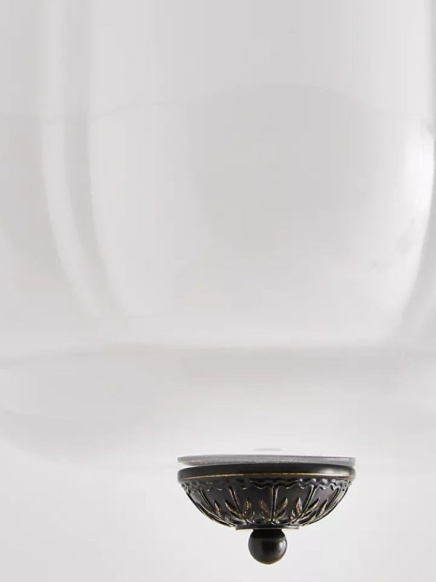 Retro Ceiling Lamp with Milk Glass Shade | Refined Semi-Flush Mount Lighting for Modern Interiors - Lamylie