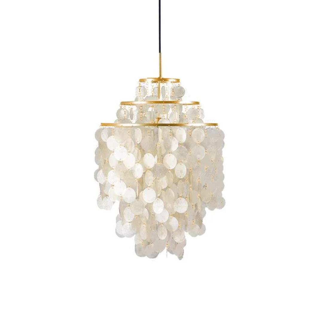 Suspension en forme de coquillage Lumi — Lumière d’ambiance vintage chaleureuse