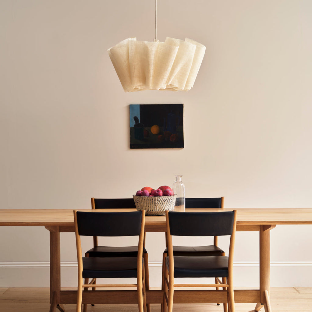 Pleated Fabric Pendant Lamp | Minimalist Scandinavian Lighting for Dining Room & Living Room - Lamylie