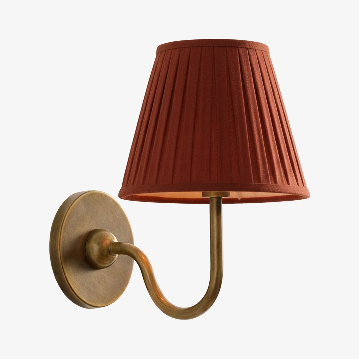 Wall Lamp with Pleated Fabric Shade | Classic Lighting for Bedroom and Living Room - Lamylie