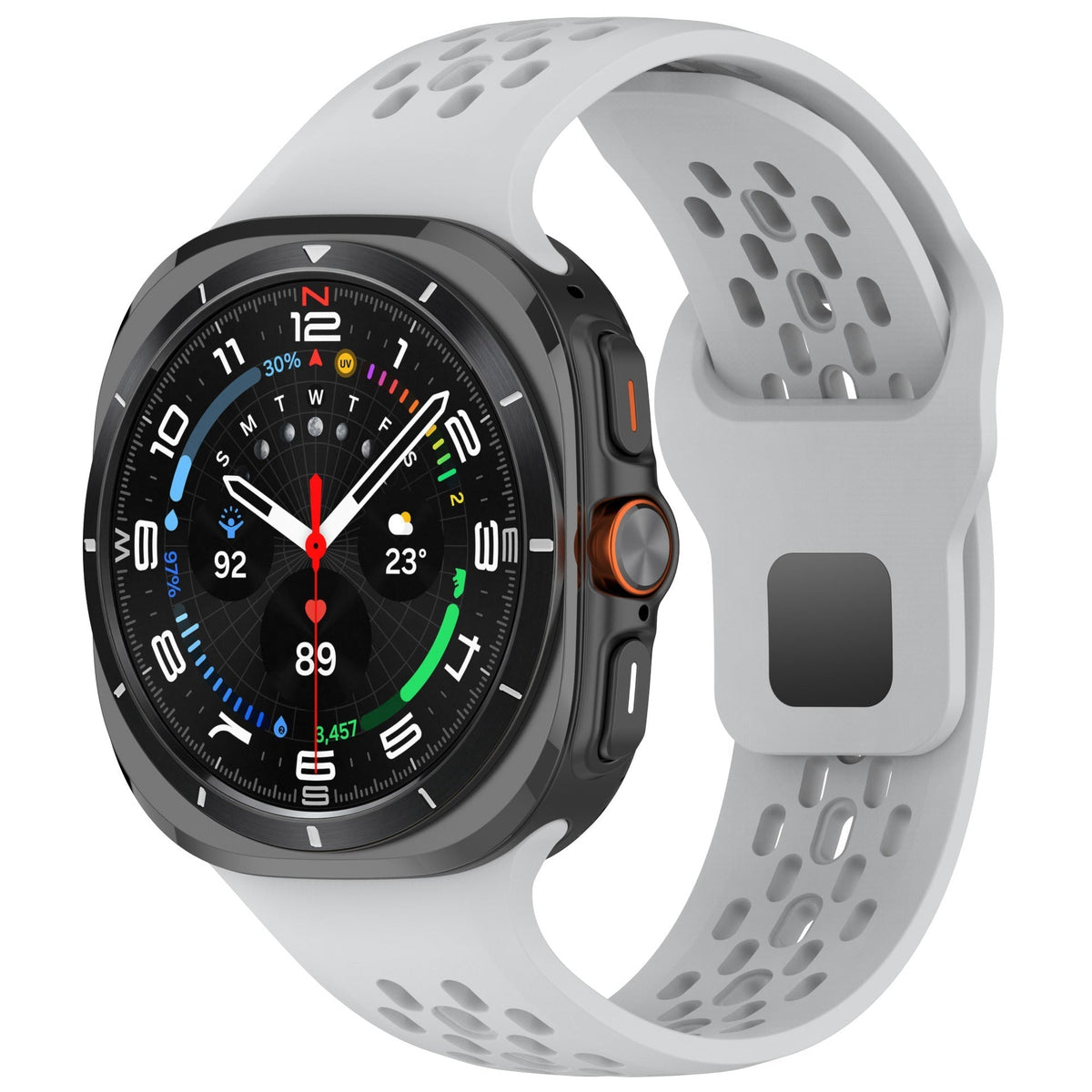 AeroFlex-Silikon-Sportarmband – Robustes, flexibles Armband für die 47-mm-Galaxy Watch7 Ultra