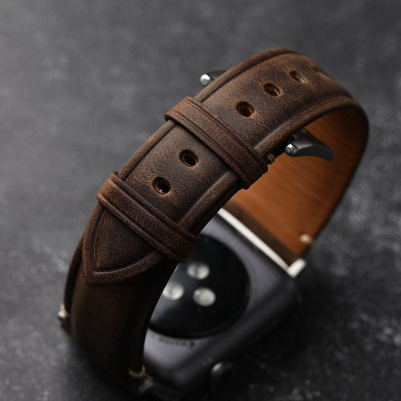 Luna-skinnrem til Apple Watch — håndlaget i Italia