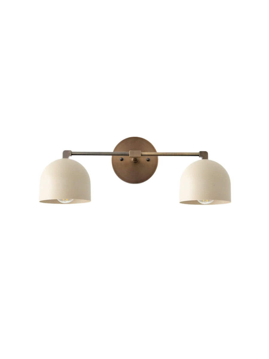Wall Lamp Dome Shade Mid-Century Retro Design Bathroom Hallway - Lamylie