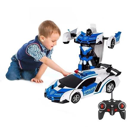 Auto telecomandata trasformabile | Auto giocattolo e robot in uno con telecomando - Lamylie